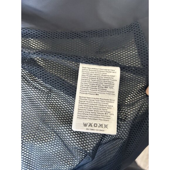 Helly Hansen Jacket Youth Size 14 Blue Windbreaker Rain Coat~MISSING HOOD~Preppy - Picture 6 of 16